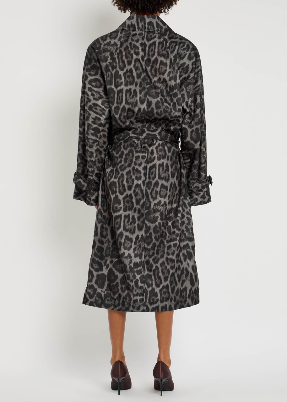 Stella Mccartney Leopard-print Shell Trench Coat - 3
