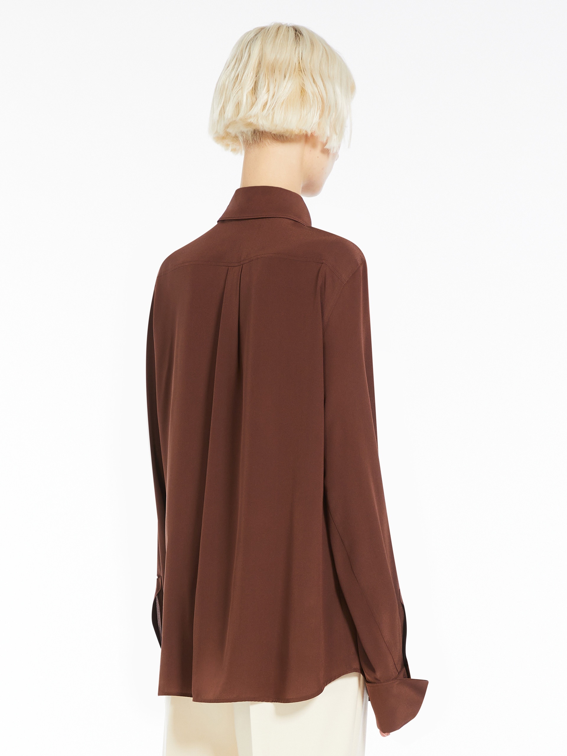 LELIA Slim-fit pure silk shirt - 4