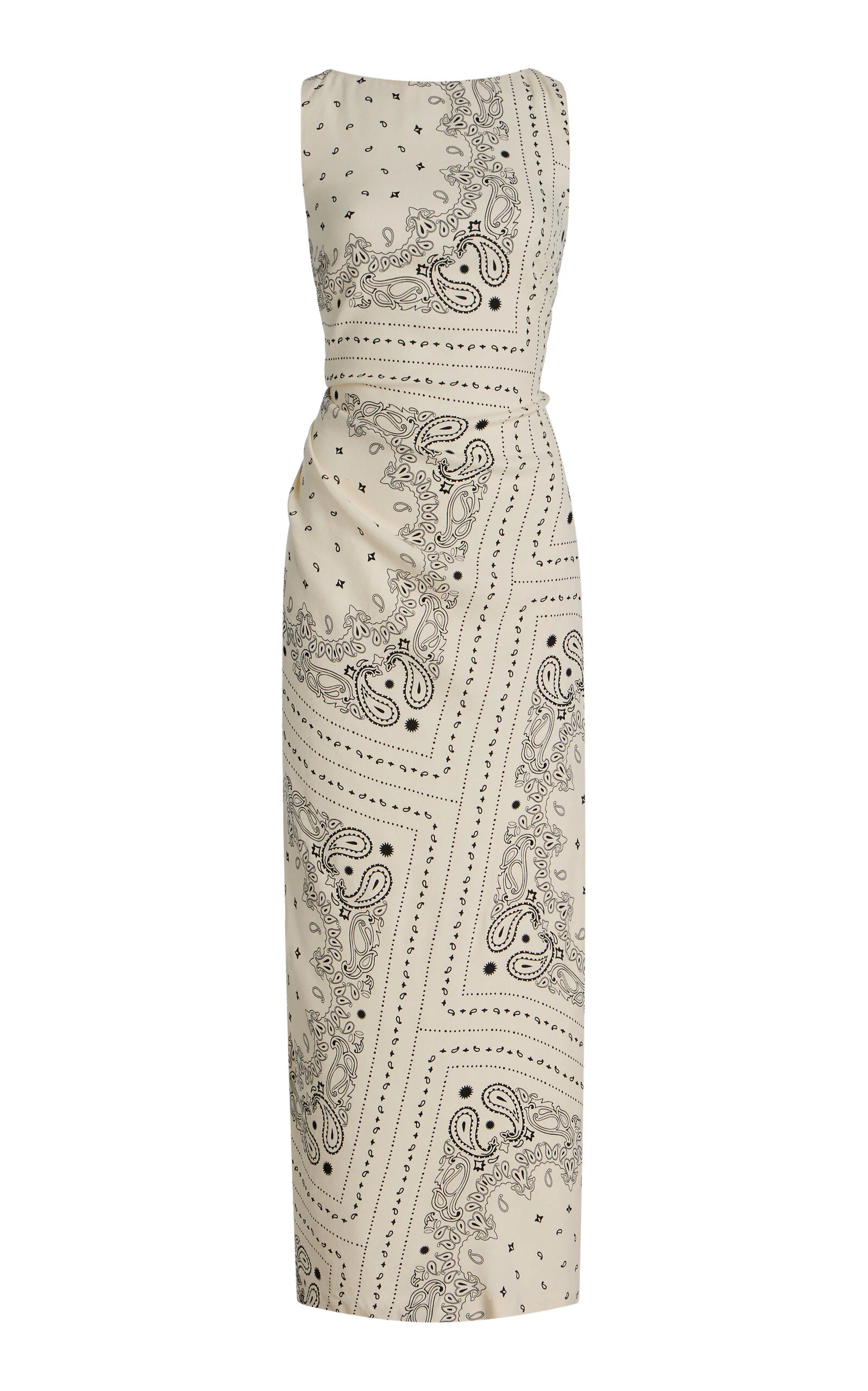 Zephyr Paisley Midi Dress white - 1