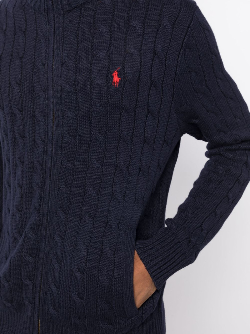cable-knit cotton cardigan 5