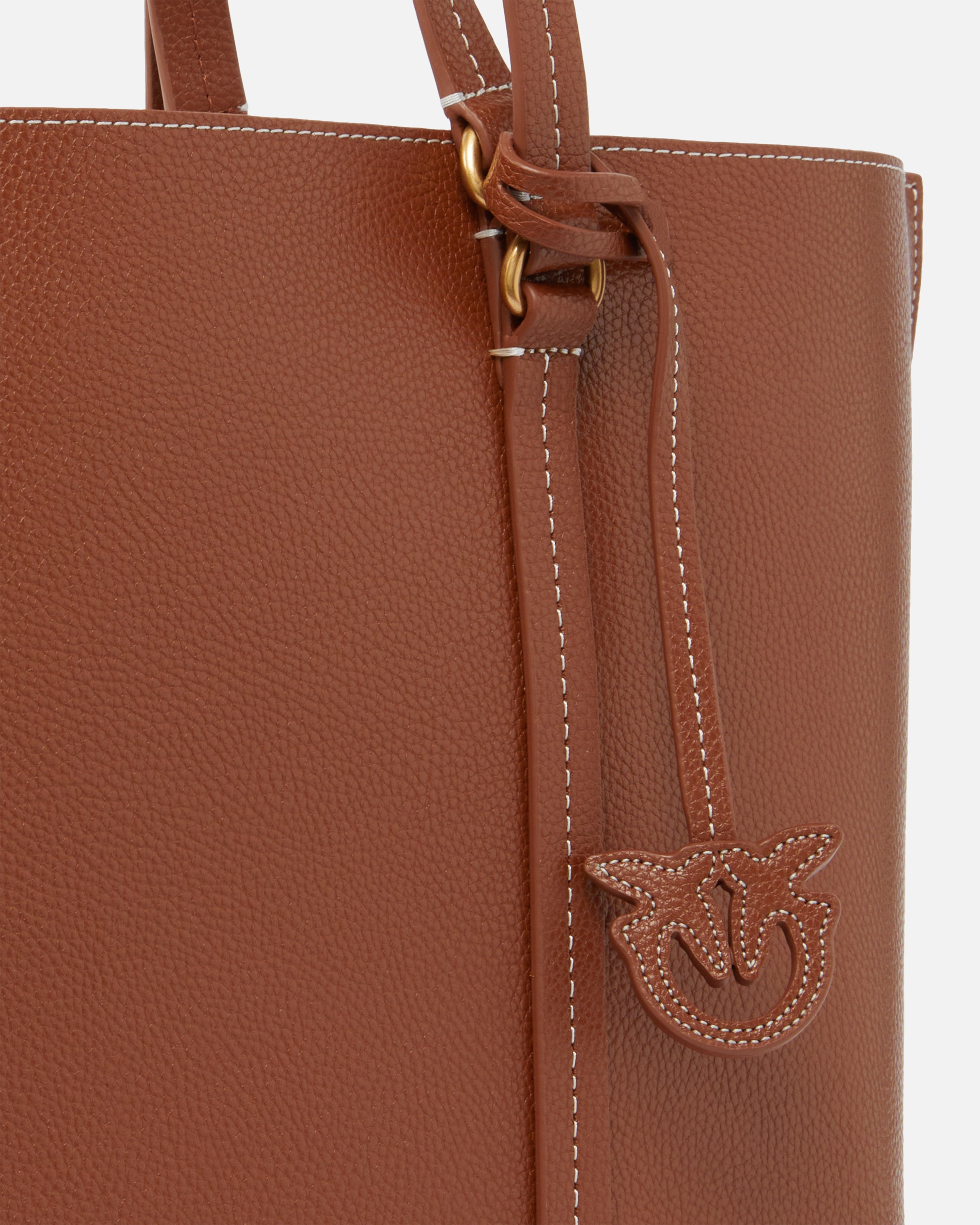 LARGE TUMBLED LEATHER SHOPPER BAG - 3