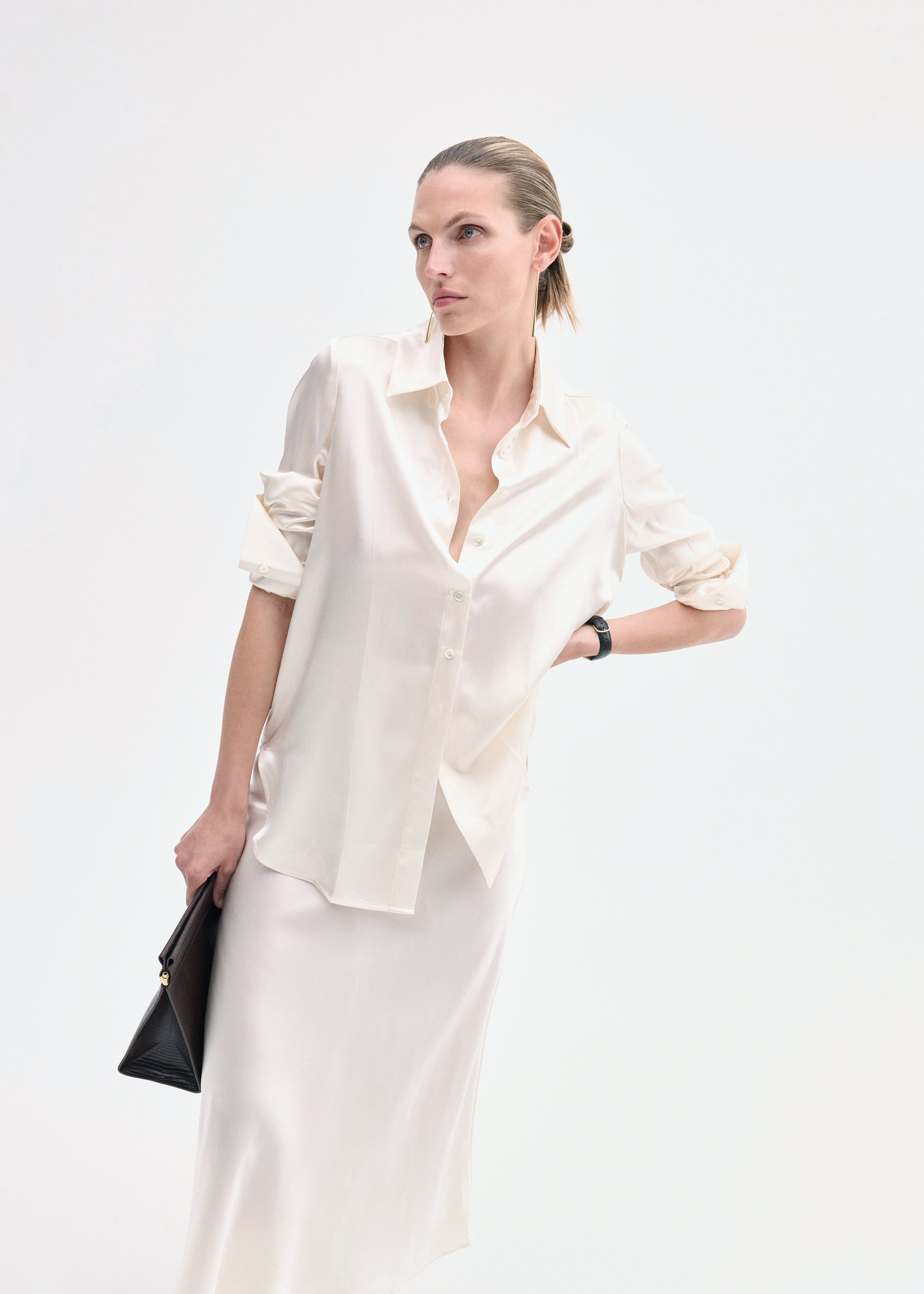 Button Down Shirt in Silk - 2