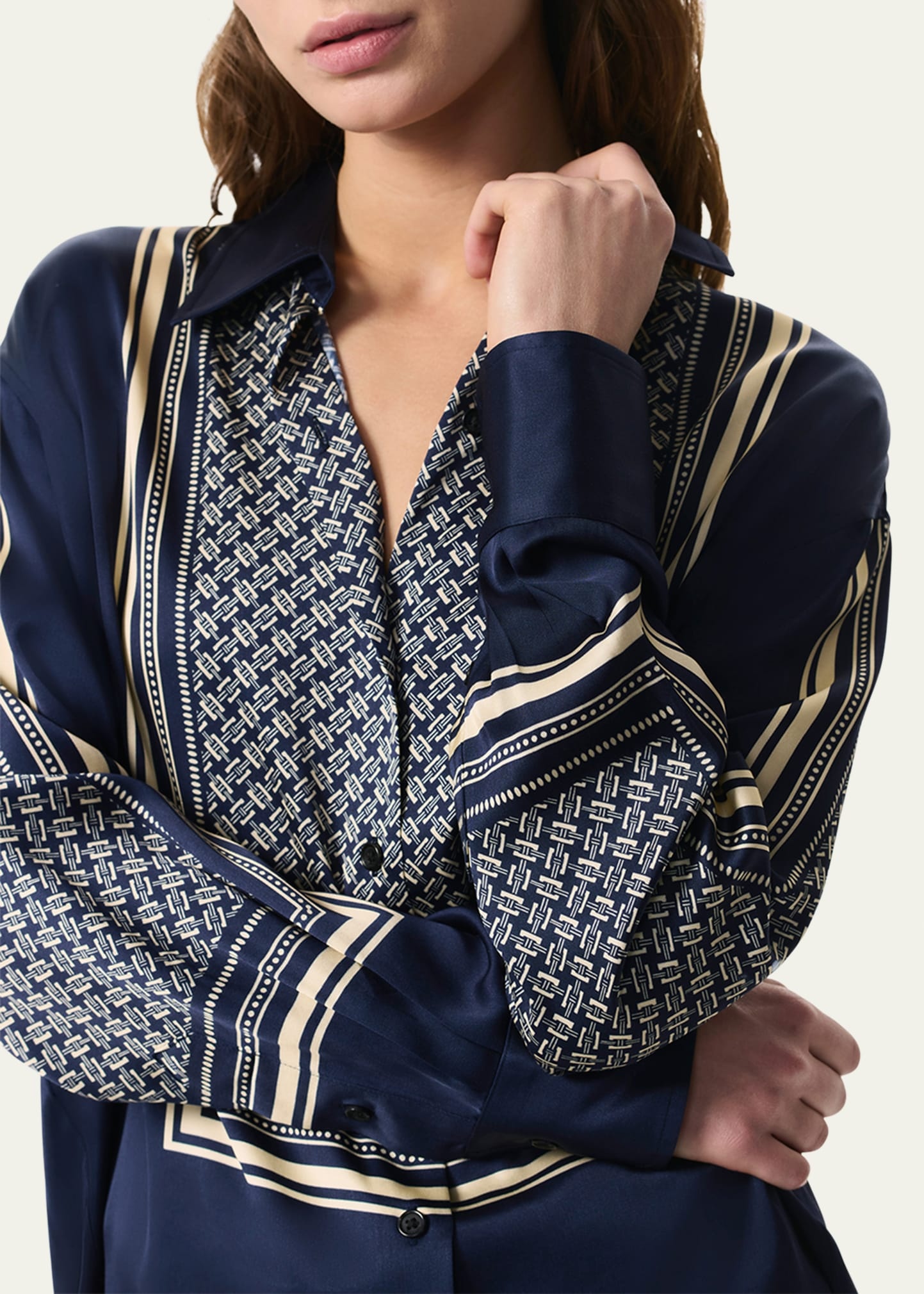 Jessica Printed Long-Sleeve Shirt - 5
