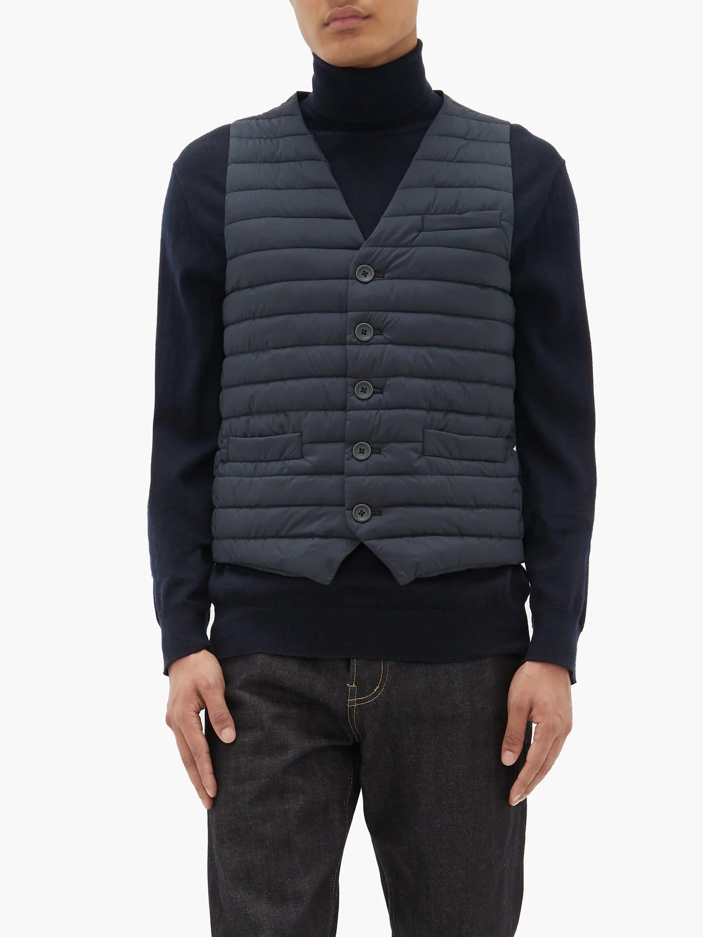 Buttoned quilted gilet - 2