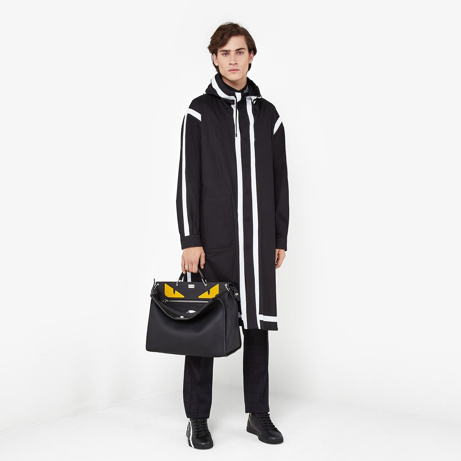 Black tech fabric parka - 6