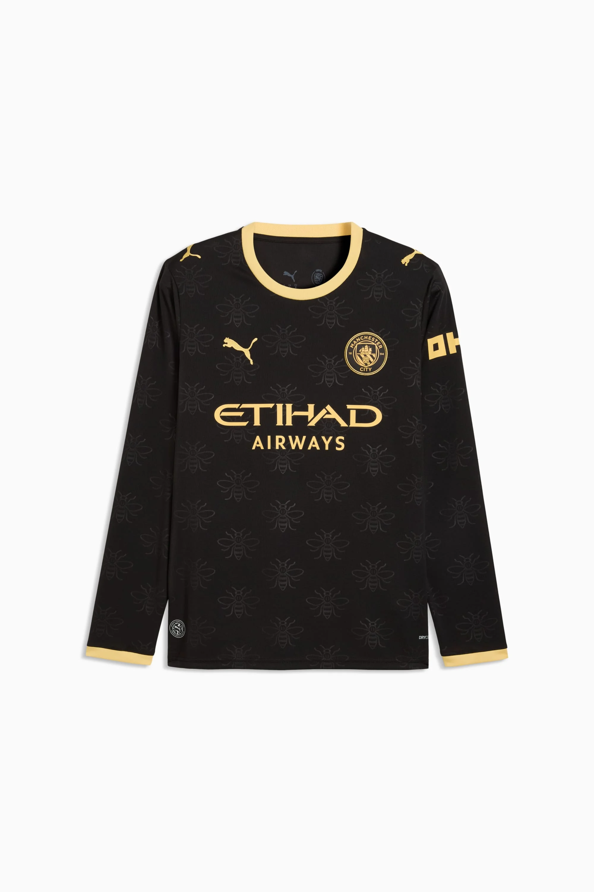 Manchester City Away Men's Long Sleeve Soccer Jersey - 1