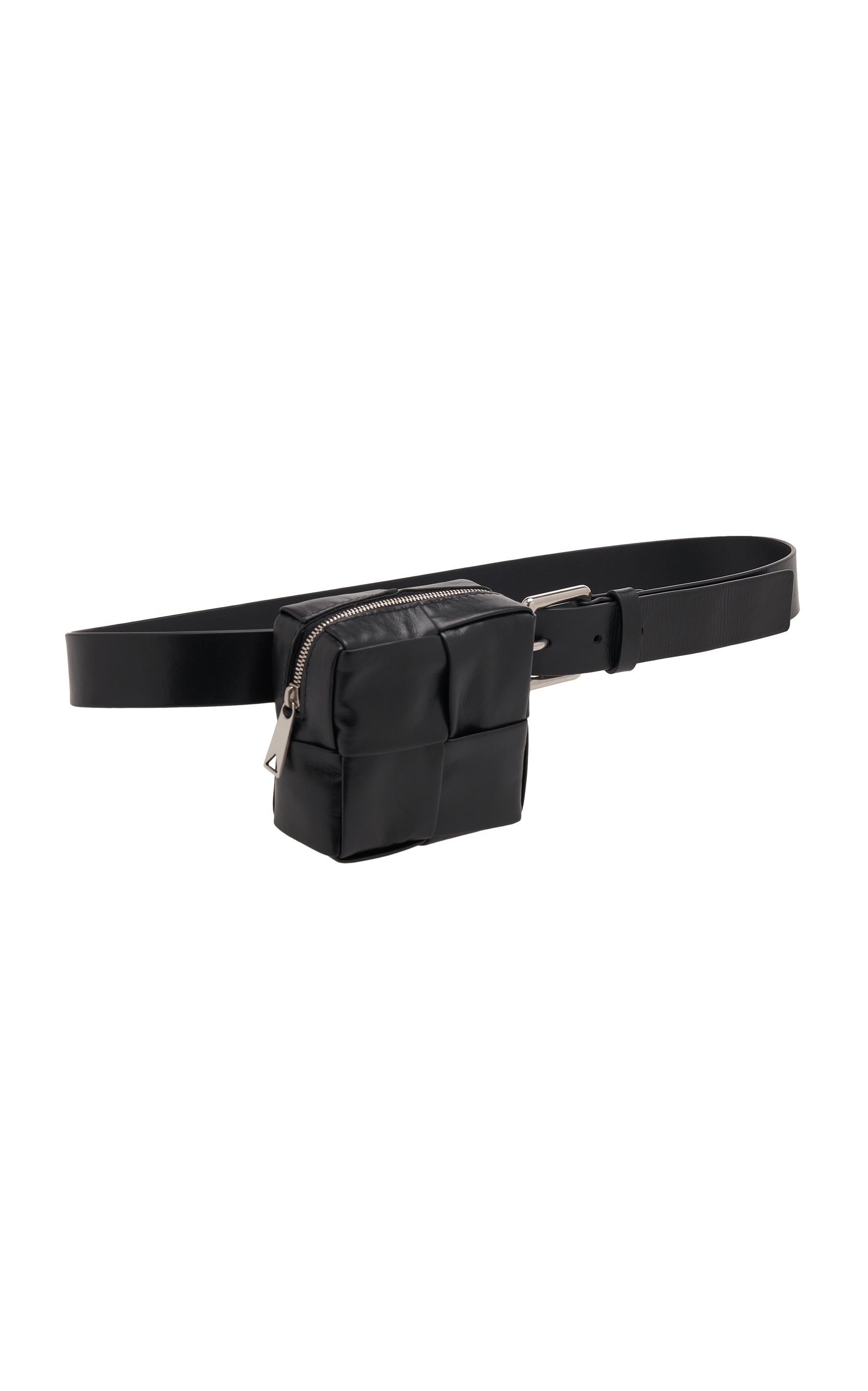 Cassette Pouch Leather Waist Belt black - 3