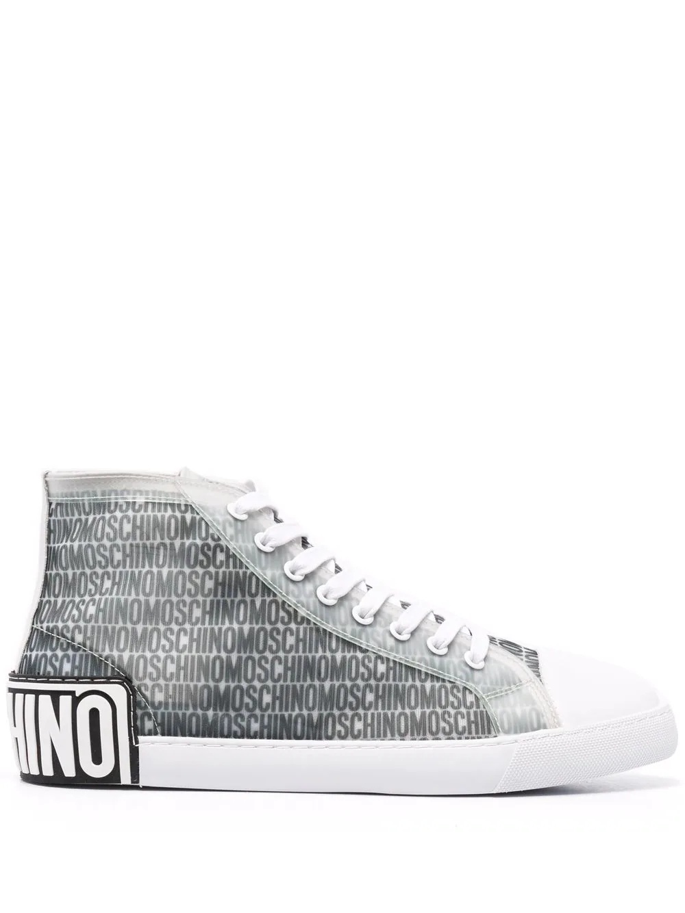 logo-print lace-up sneakers - 1