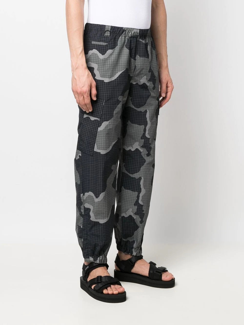 camouflage-print ripstop cargo trousers - 3