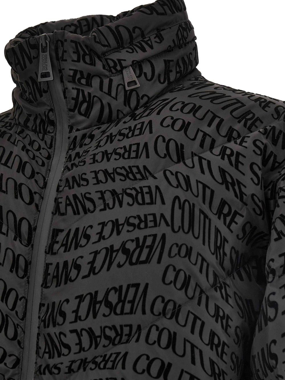 logo-print puffer jacket - 4