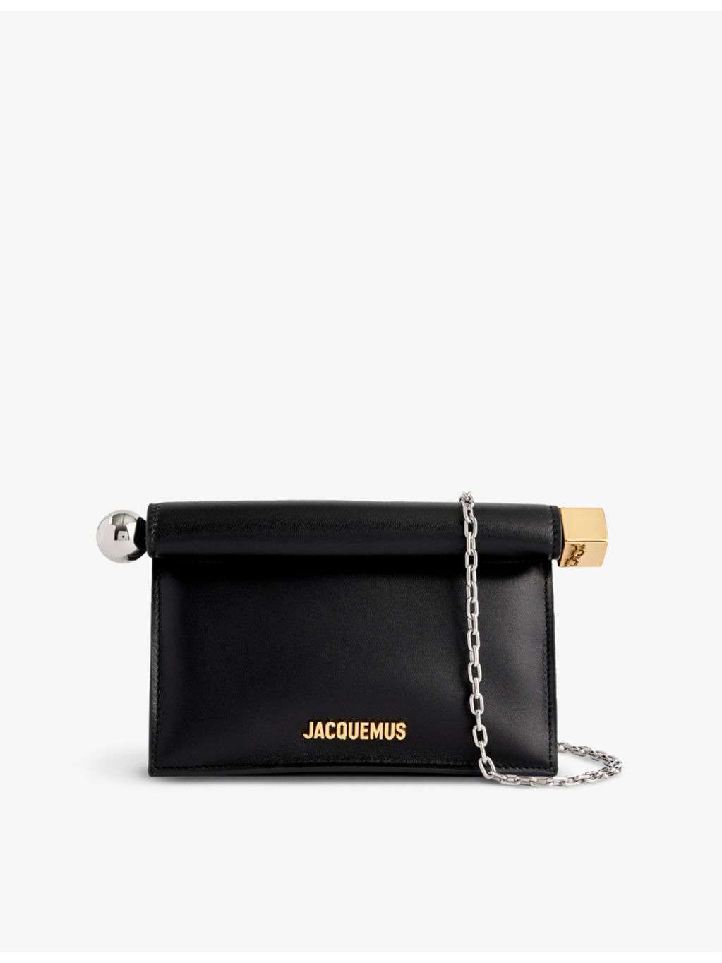 La Petite Pochette Rond leather clutch bag - 1