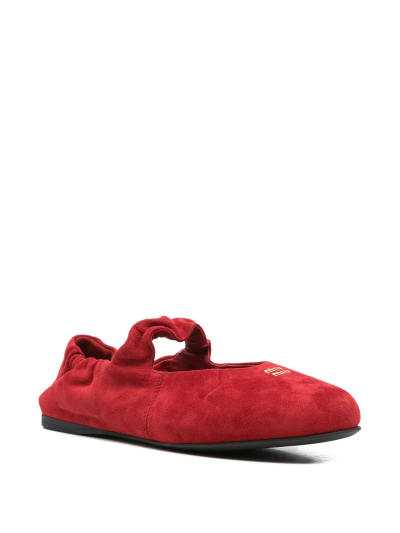 Miu Miu Miu Miu Suede Ballet Flats outlook