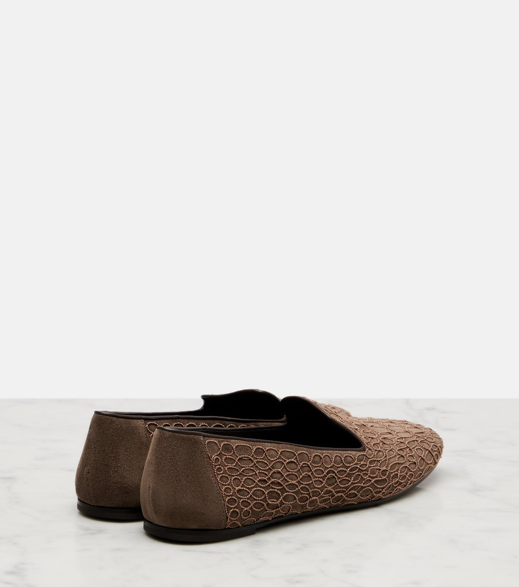 Embellished suede loafers - 2