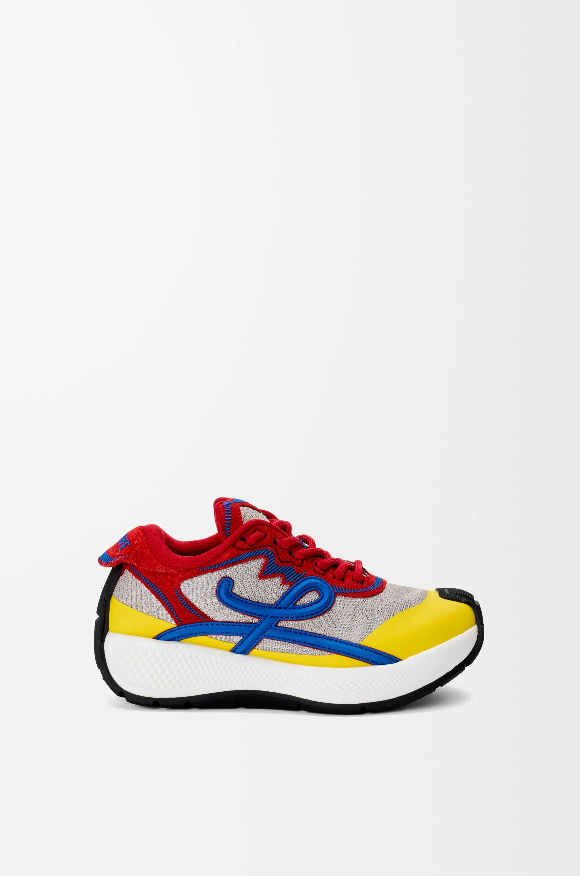 Pogo sneaker in technical knit and suede - 1