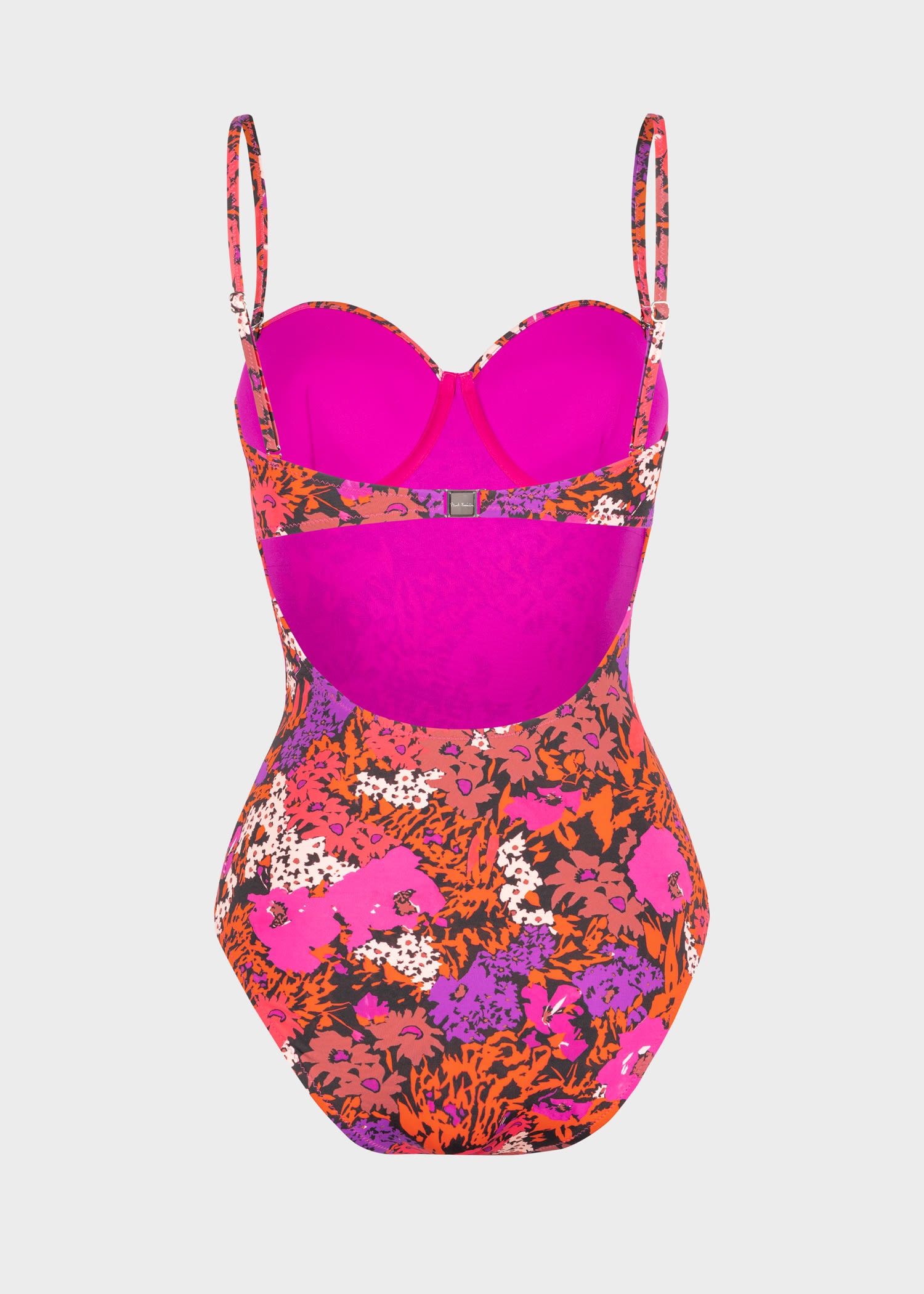'Tropical Floral' Wrap Bandeau Swimsuit - 3