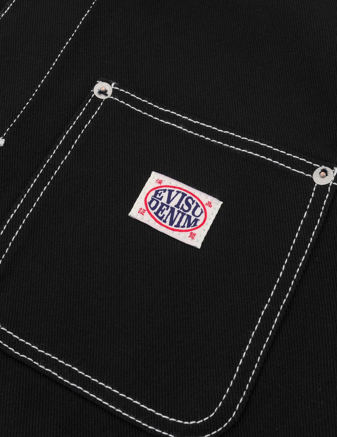 Godhead and Map Appliqué Embroidery Fashion Fit Worker Denim Jacket - 8