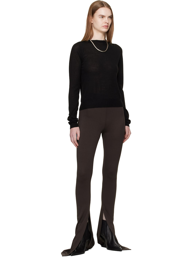 Rick Owens Black Temple Biker Level Sweater outlook