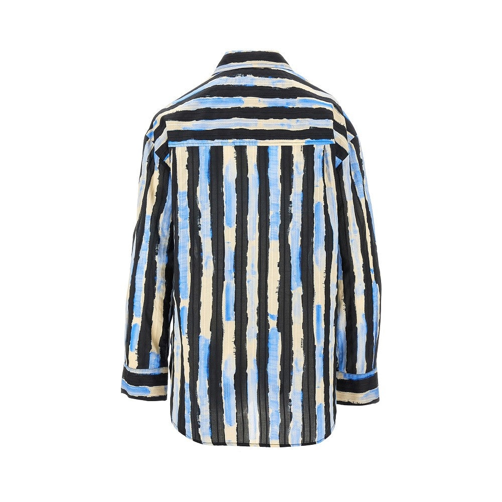 PAINTING STRIPED PRINT SHIRT - 3