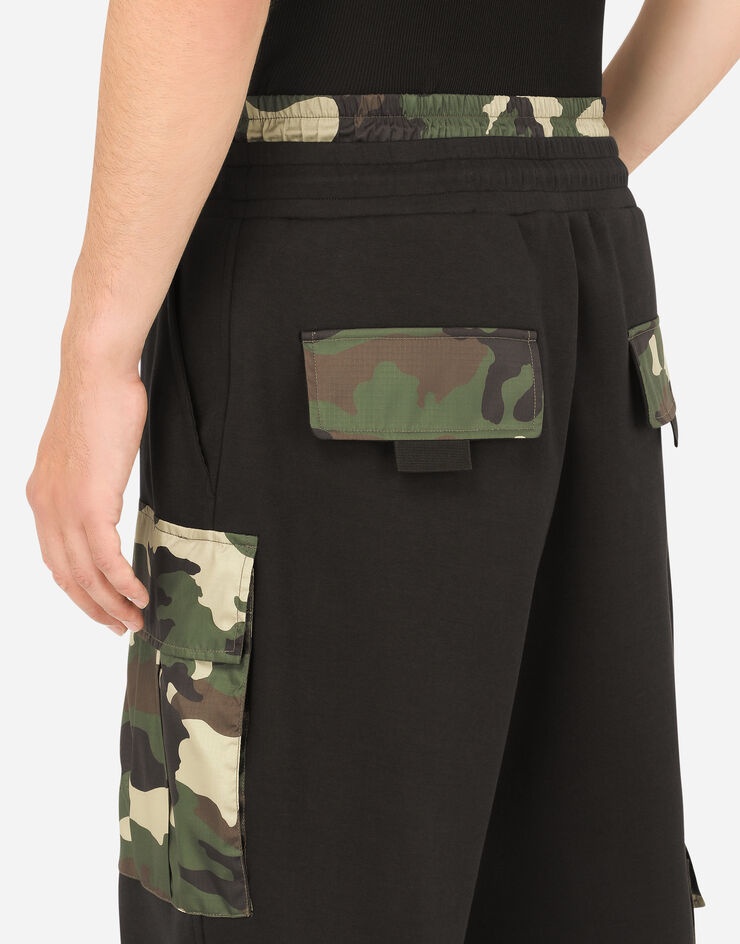 Jogging pants with camouflage-print details - 5