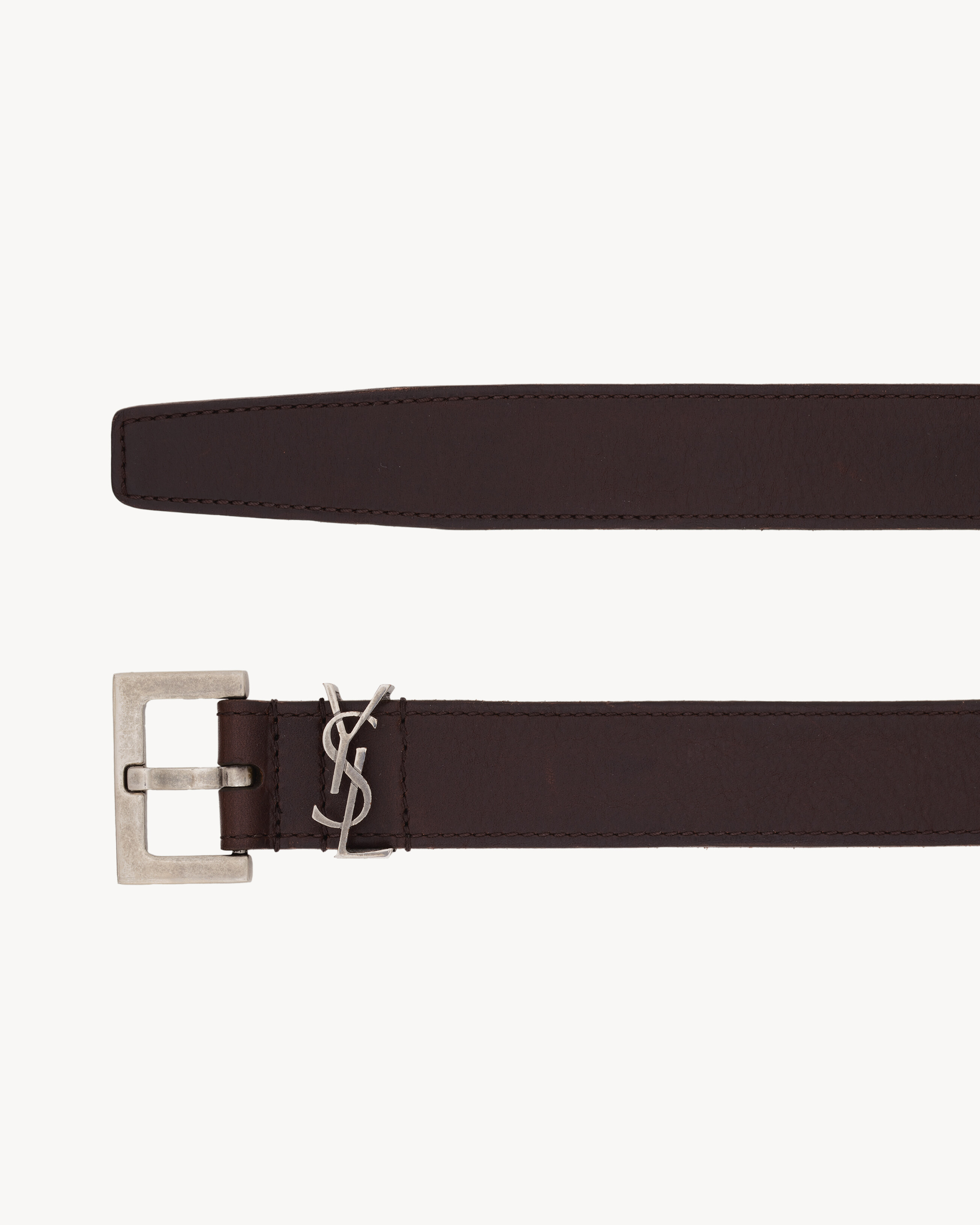 cassandre belt in vegetable-tanned leather - 3