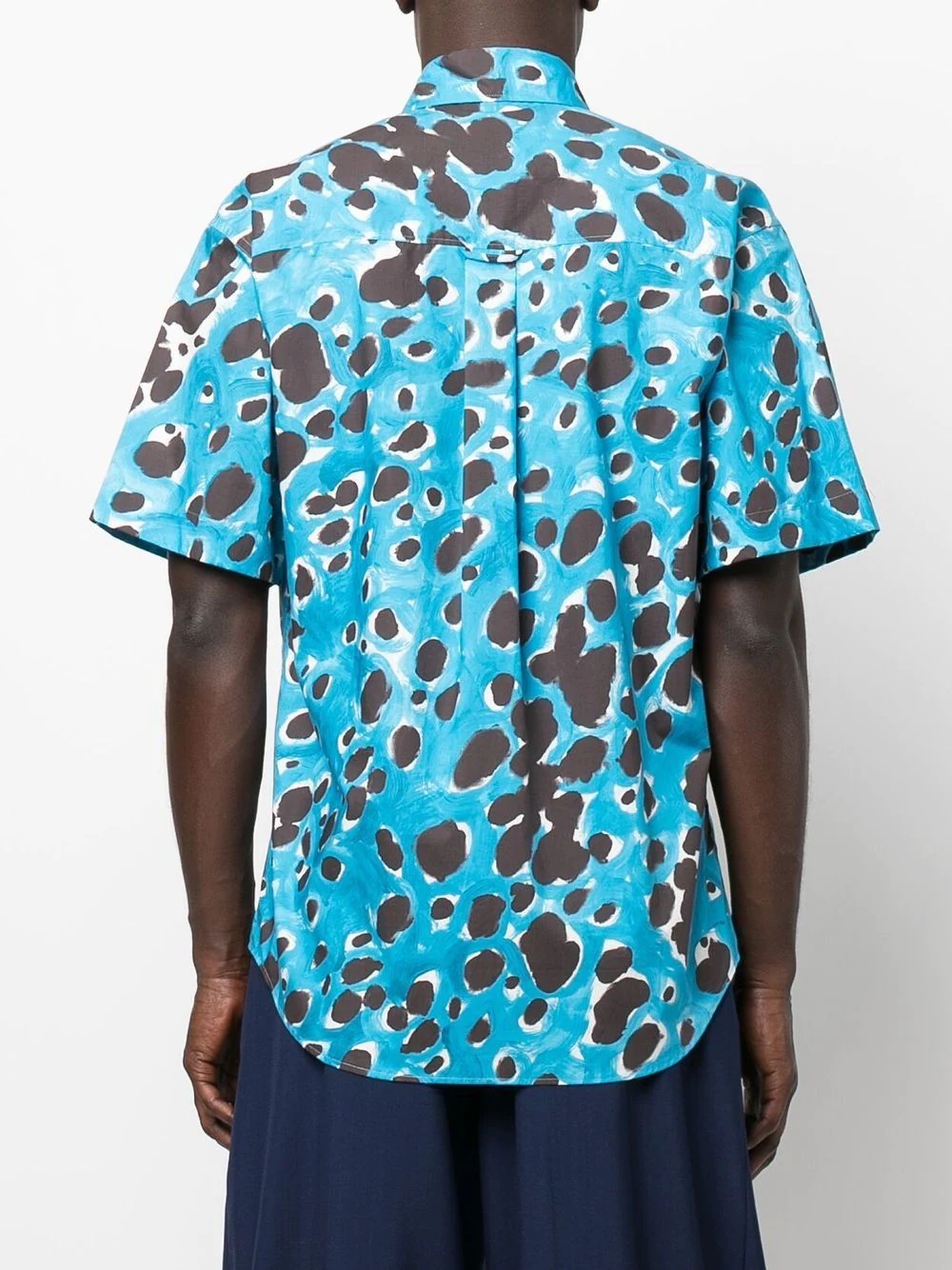 spot-print short-sleeve shirt - 4