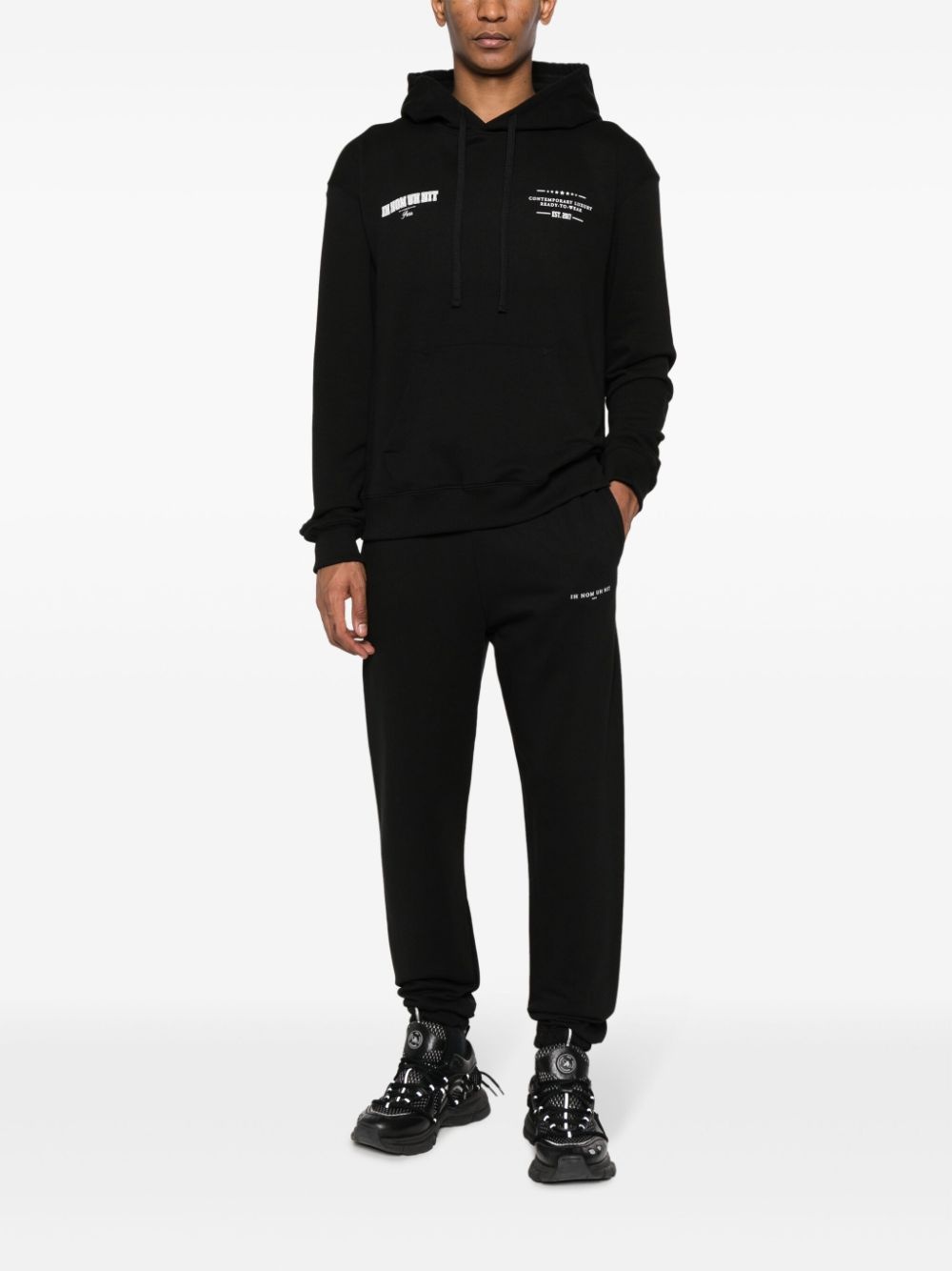 logo-print cotton sweatpants - 2