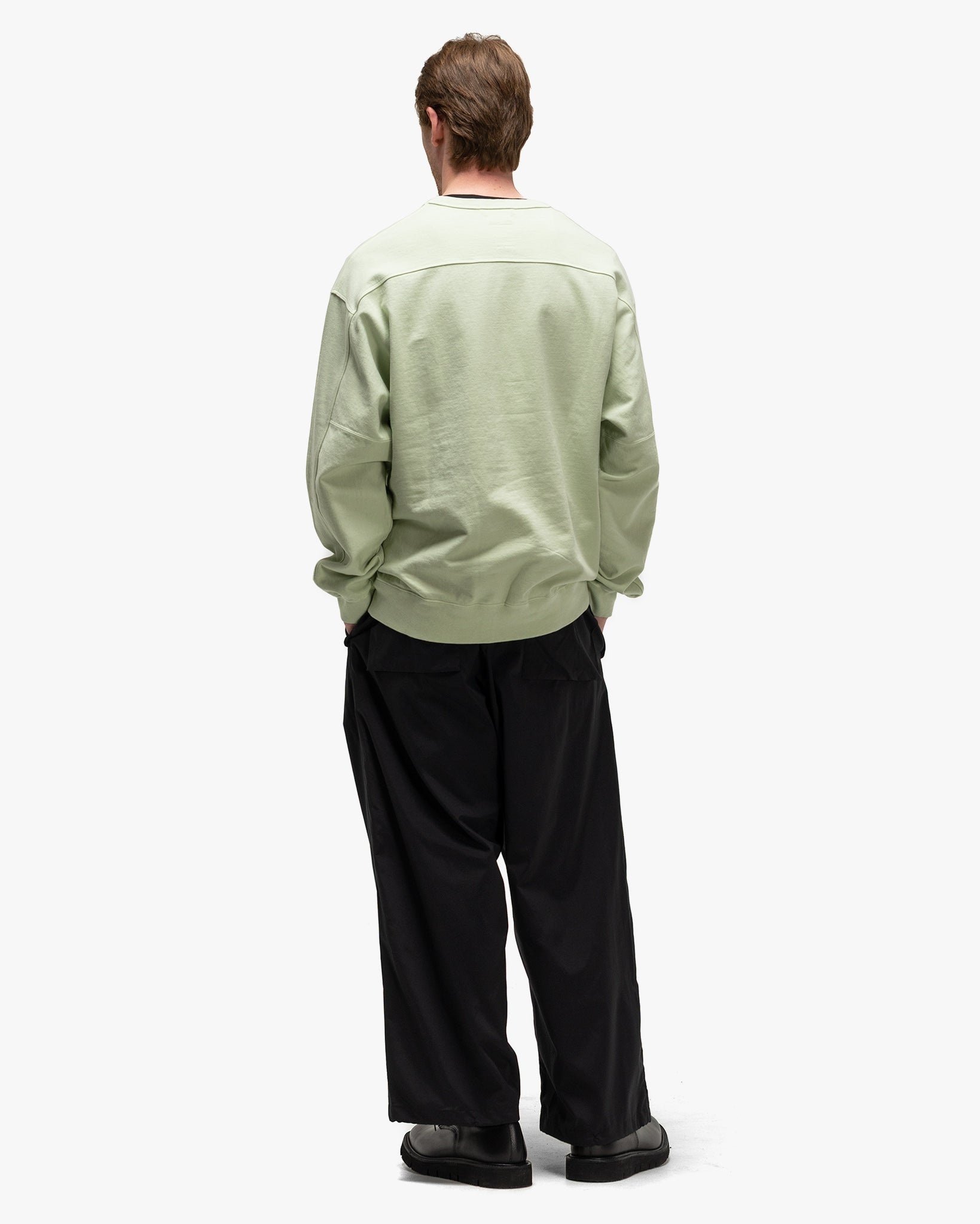 Brewed Protein™ Blend Cotton YOKE Sweat Shirt Leaf Green - 3