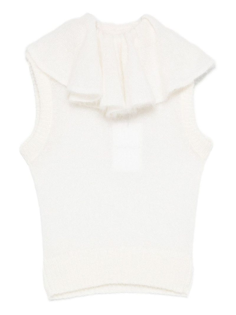 ruffled sleeveless top 1