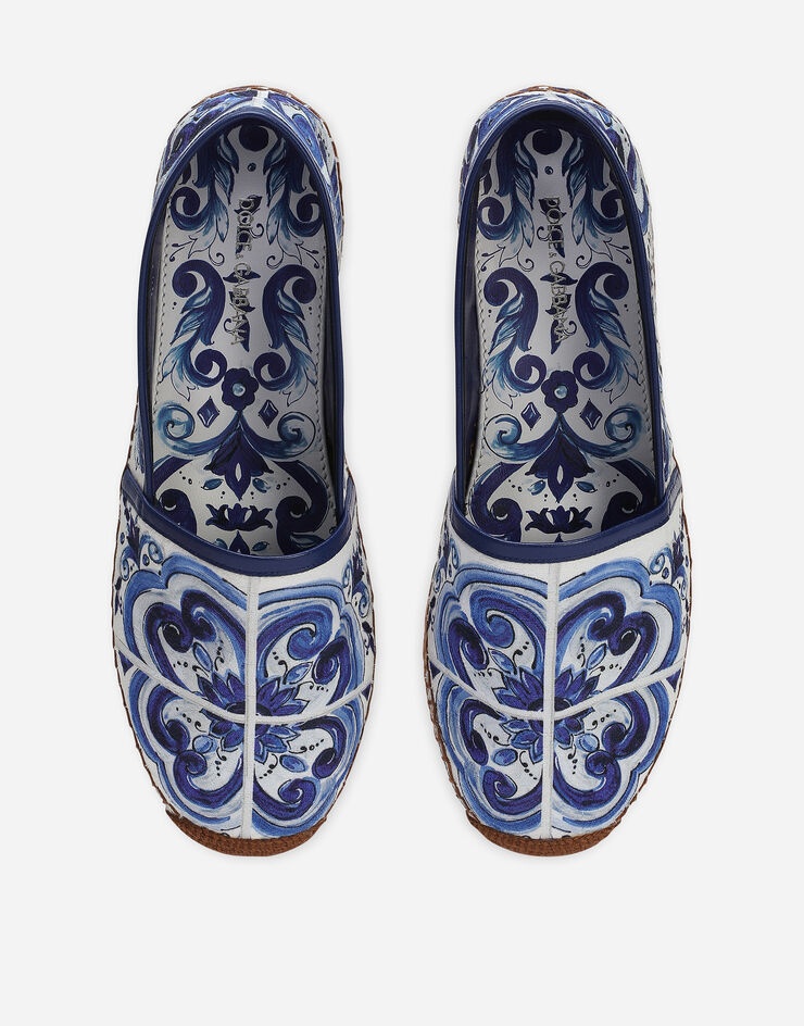 Printed brocade fabric espadrilles - 4