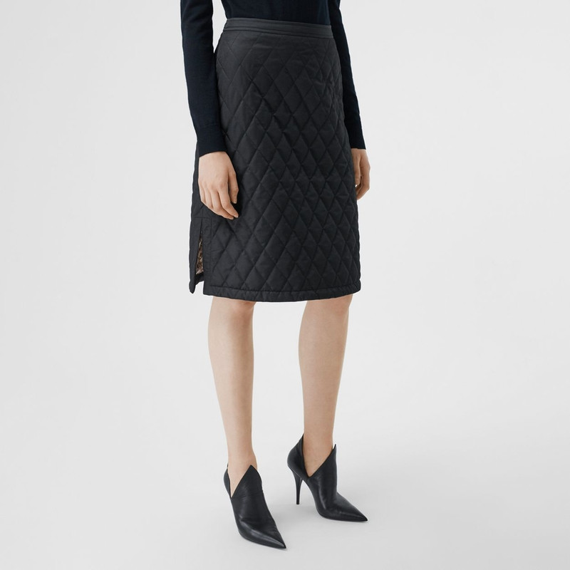 Diamond Quilted A-line Skirt 5