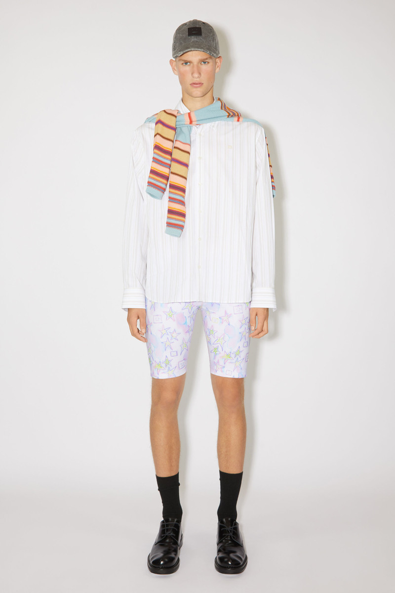 Acne Studios Printed shorts - Pale pink/multi outlook