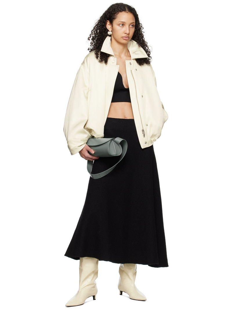 Jil Sander Off-White Padded Bomber Jacket outlook