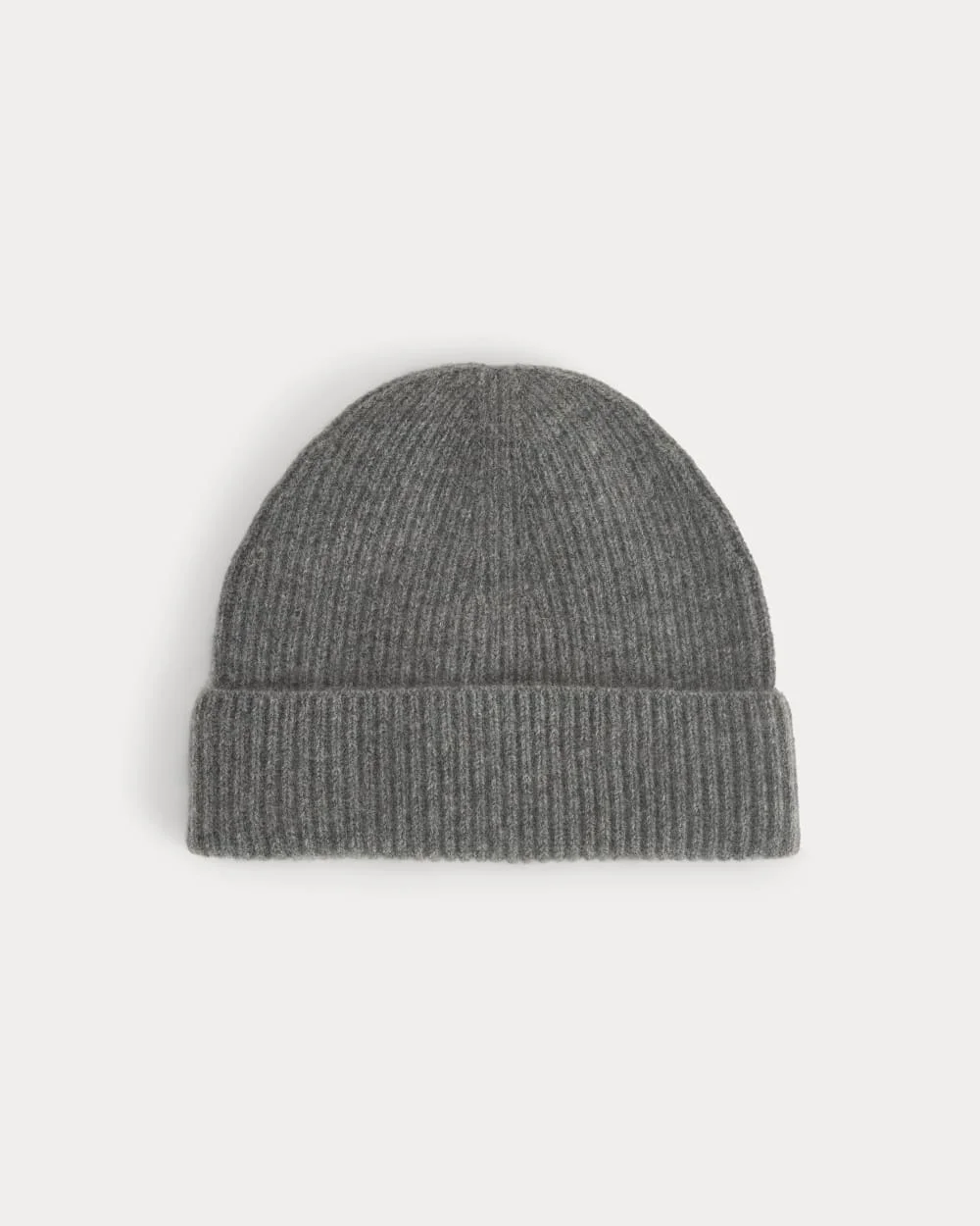 THE CASHMERE RIBBED BEANIE - 1