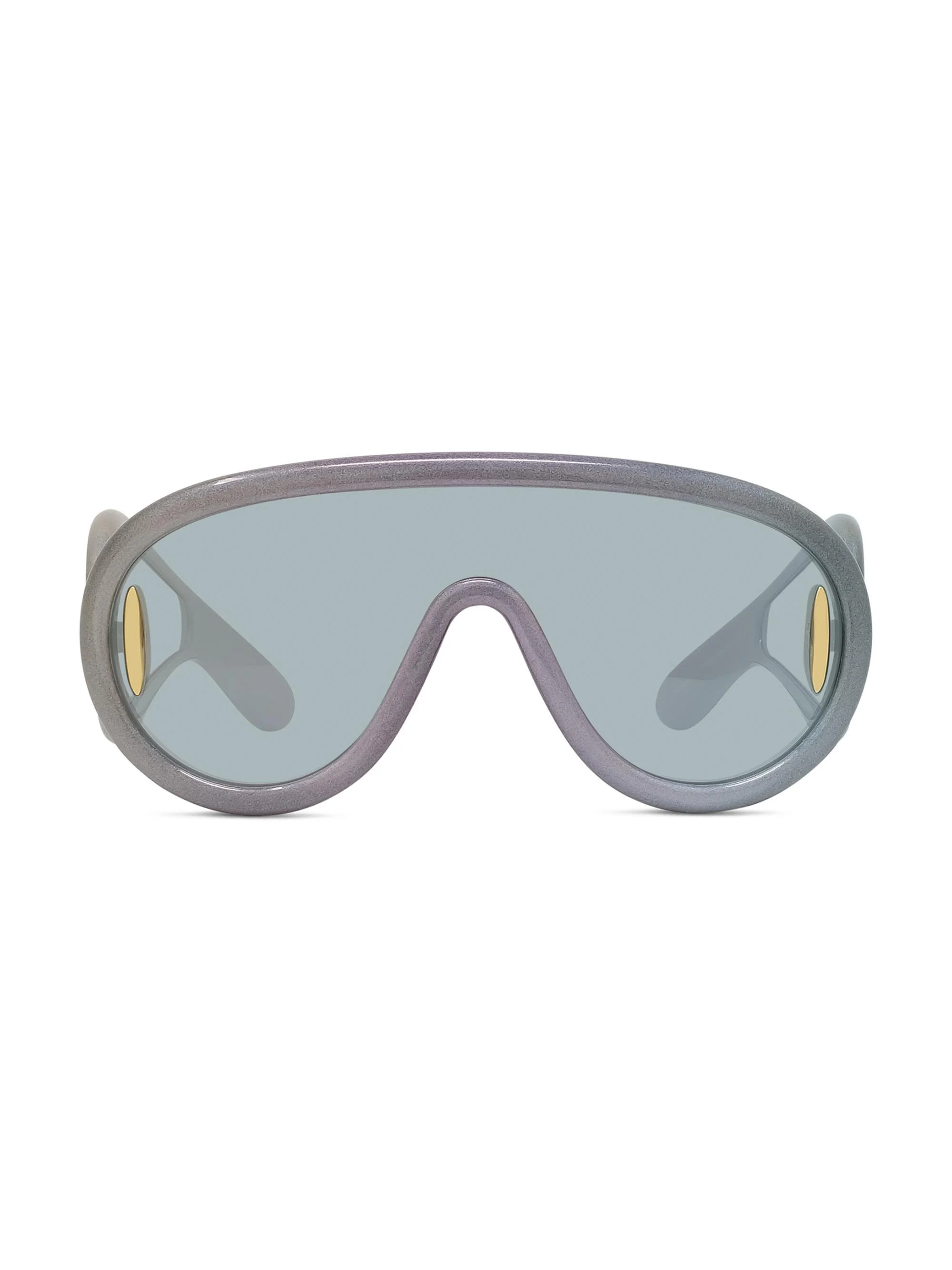 Women's x Paula's Ibiza 141MM Mask Sunglasses - Black Sparkle Blue Mirror - 1