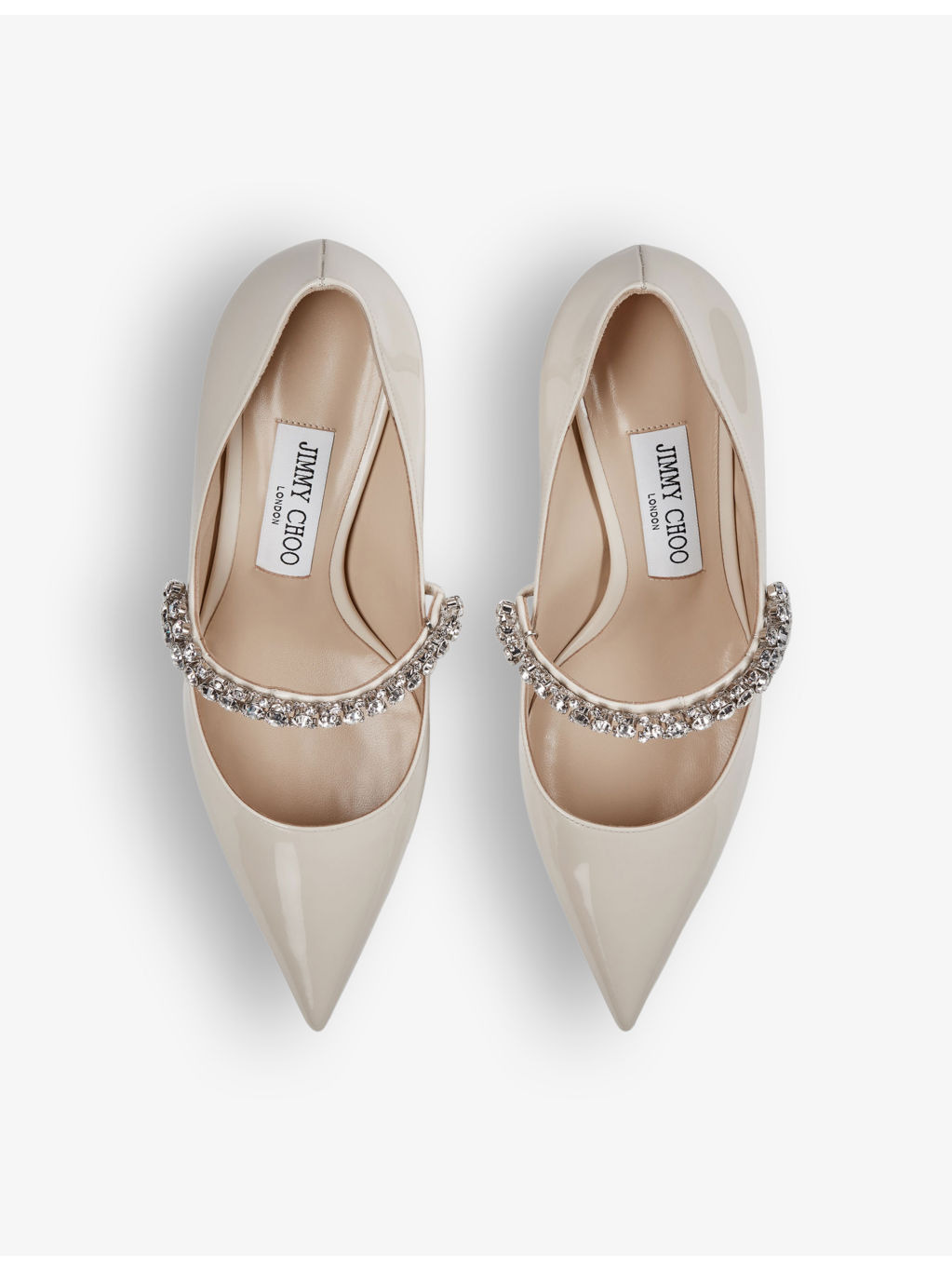 Bing 100 crystal-embellished patent-leather heeled mules - 3