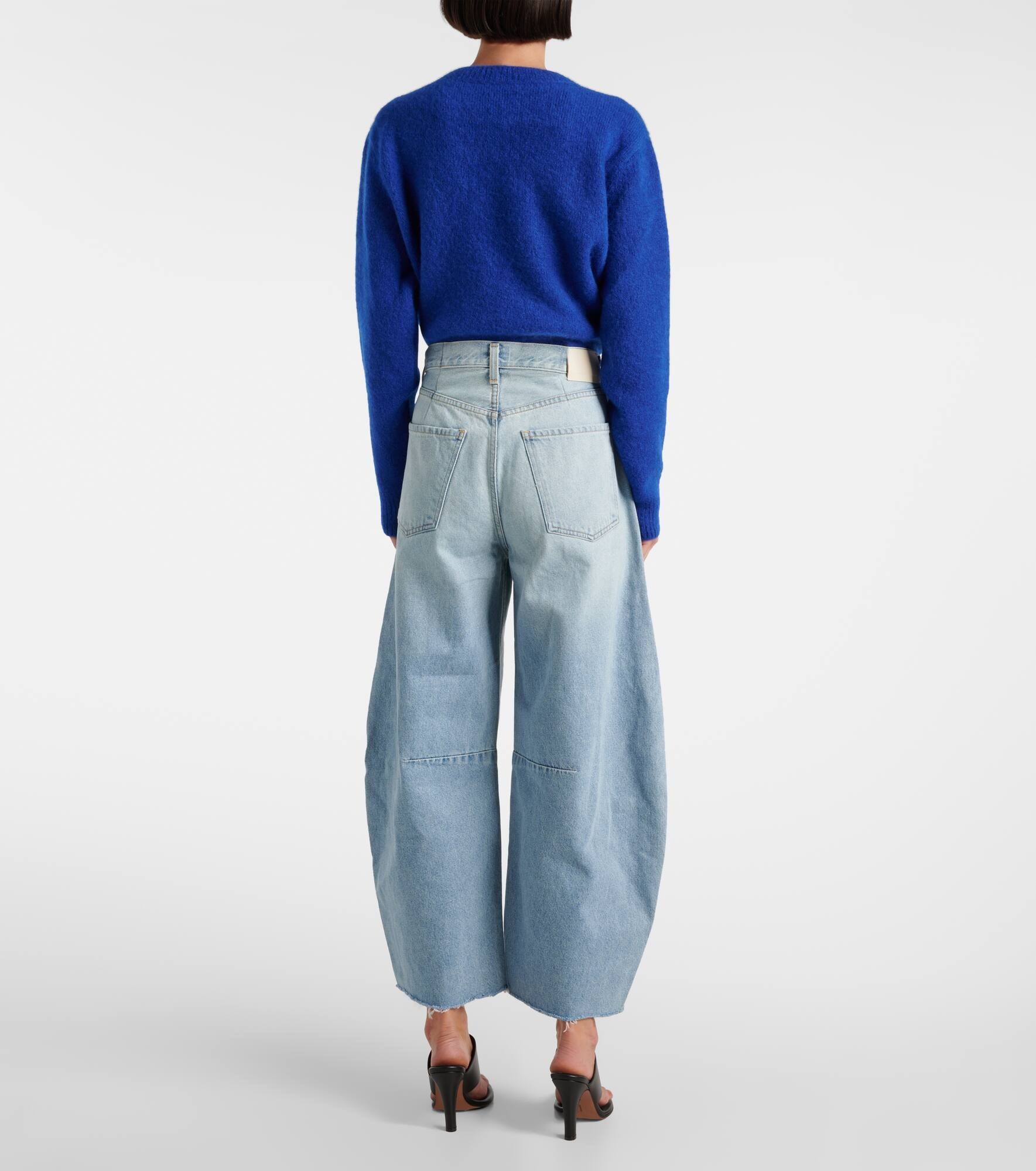 Horseshoe low-rise barrel-leg jeans - 3
