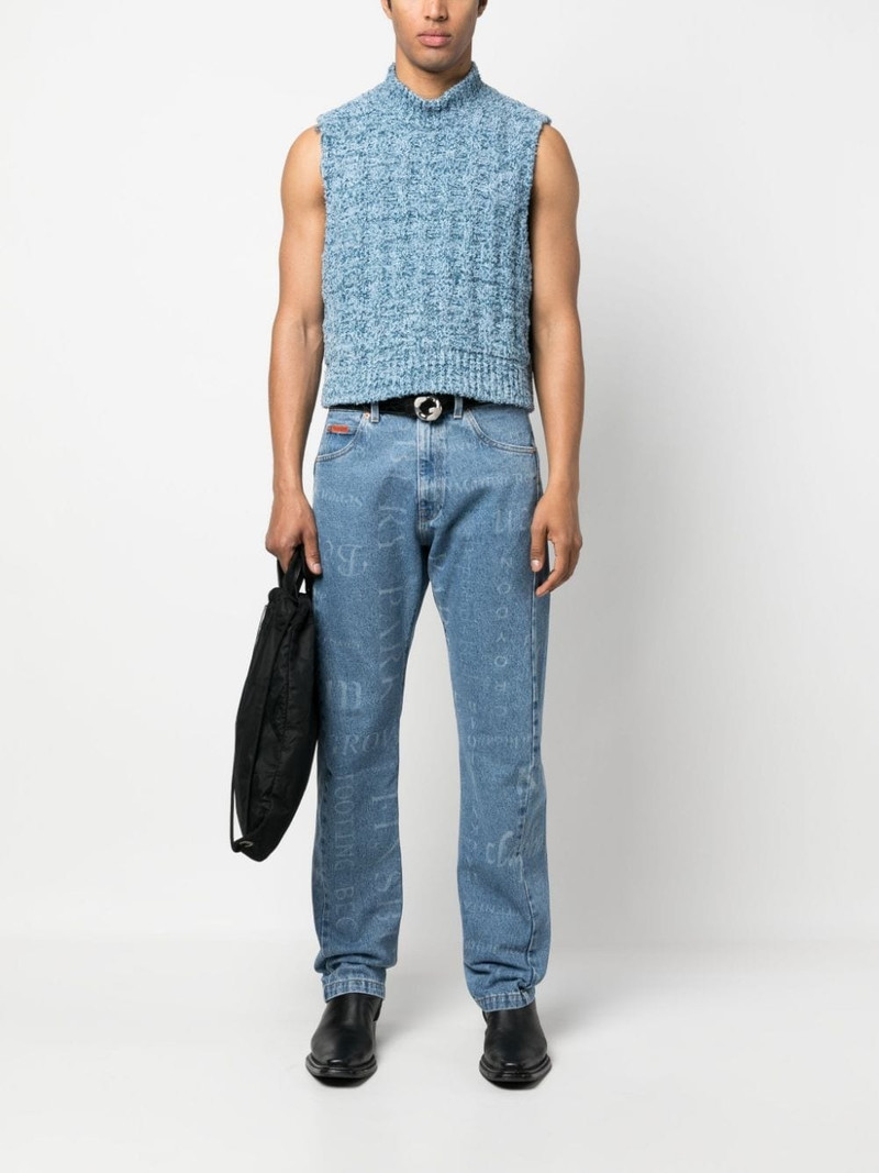 Martine Rose printed straight leg jeans outlook