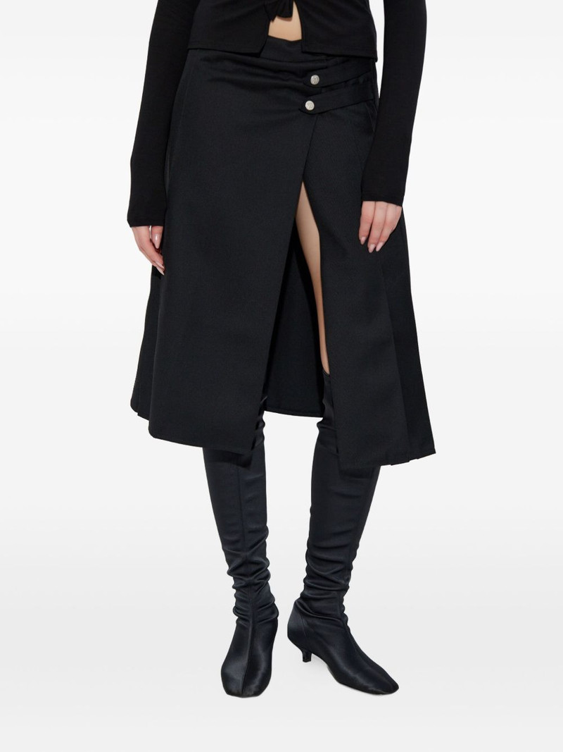 buttoned pleated skirt 3