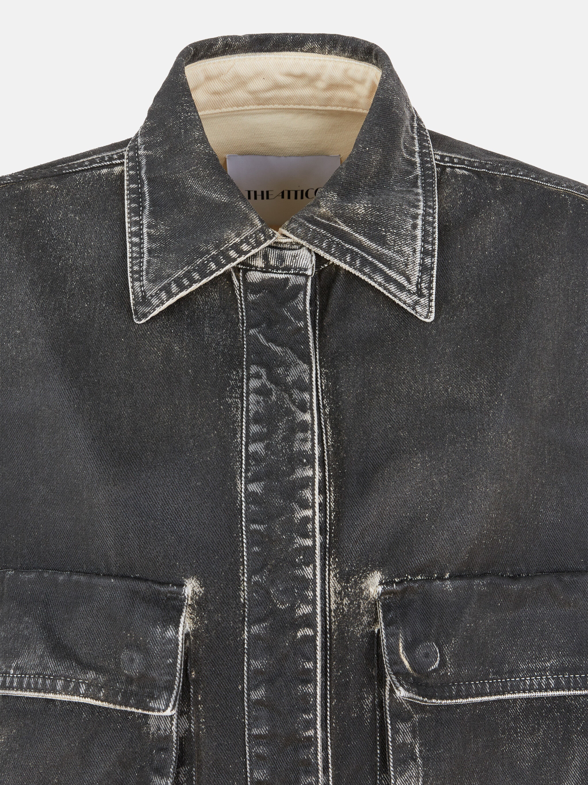 "FERN'' NAVY BLUE SHORT COAT - 5