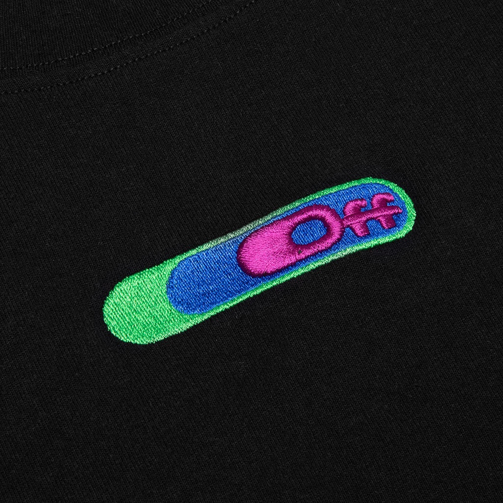 OFF-WHITE C/O VIRGIL ABLOH WEED ARROWS OVER SKATE S/S TEE - BLACK/GREEN - 3