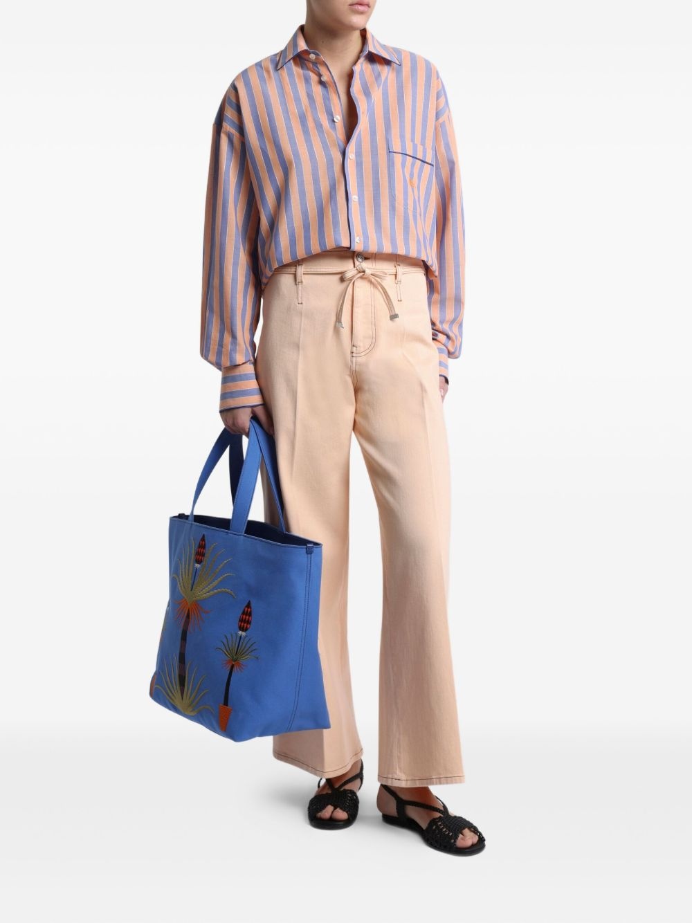 striped muslin shirt - 2
