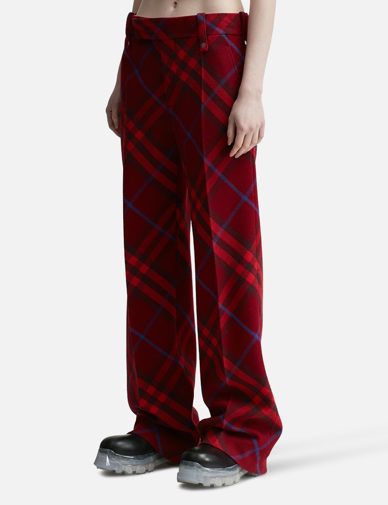 Burberry CHECK WOOL TROUSERS outlook