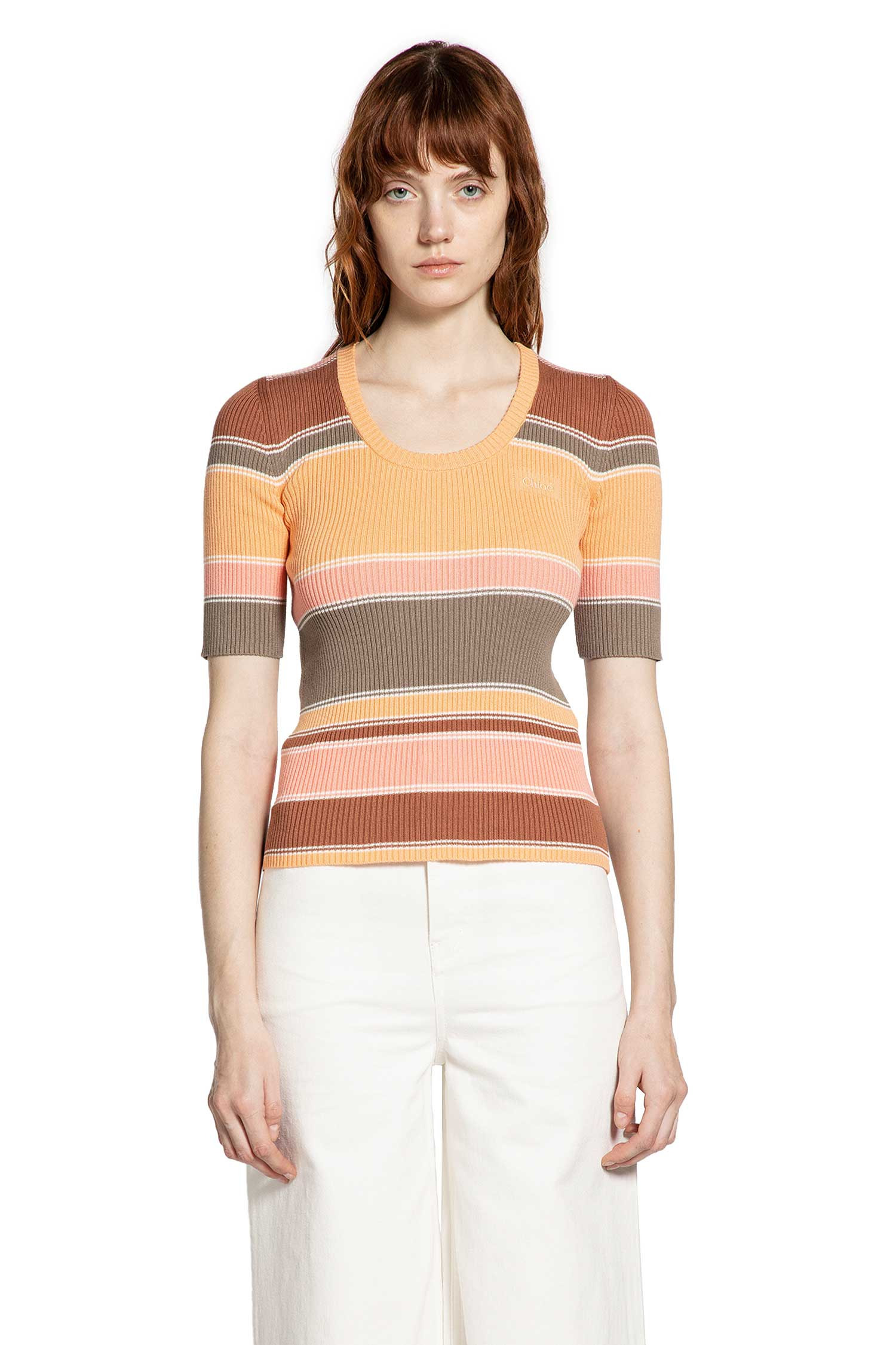 Striped Ribbed-knit Top - 2