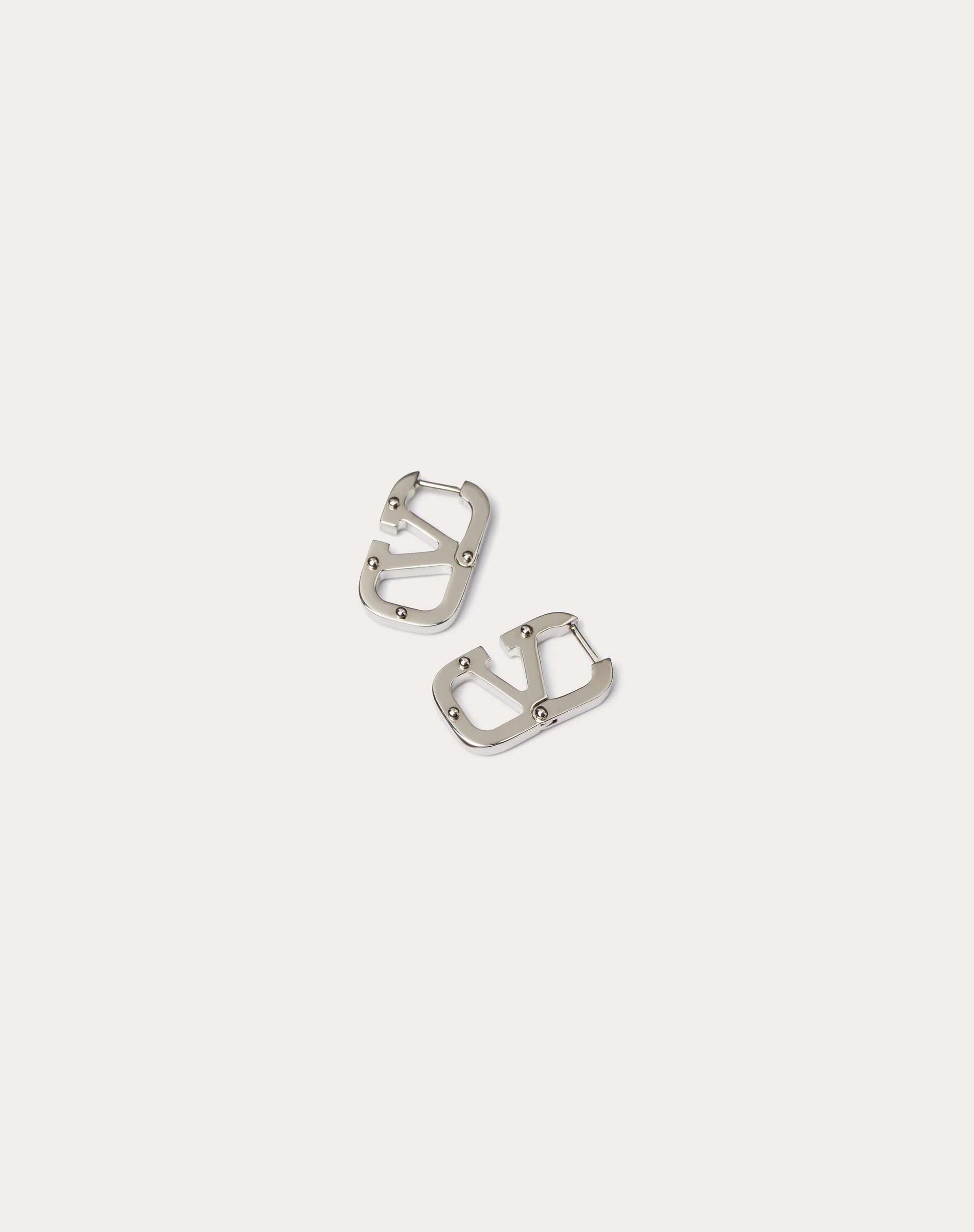 VLOGO TYPE METAL EARRINGS - 1