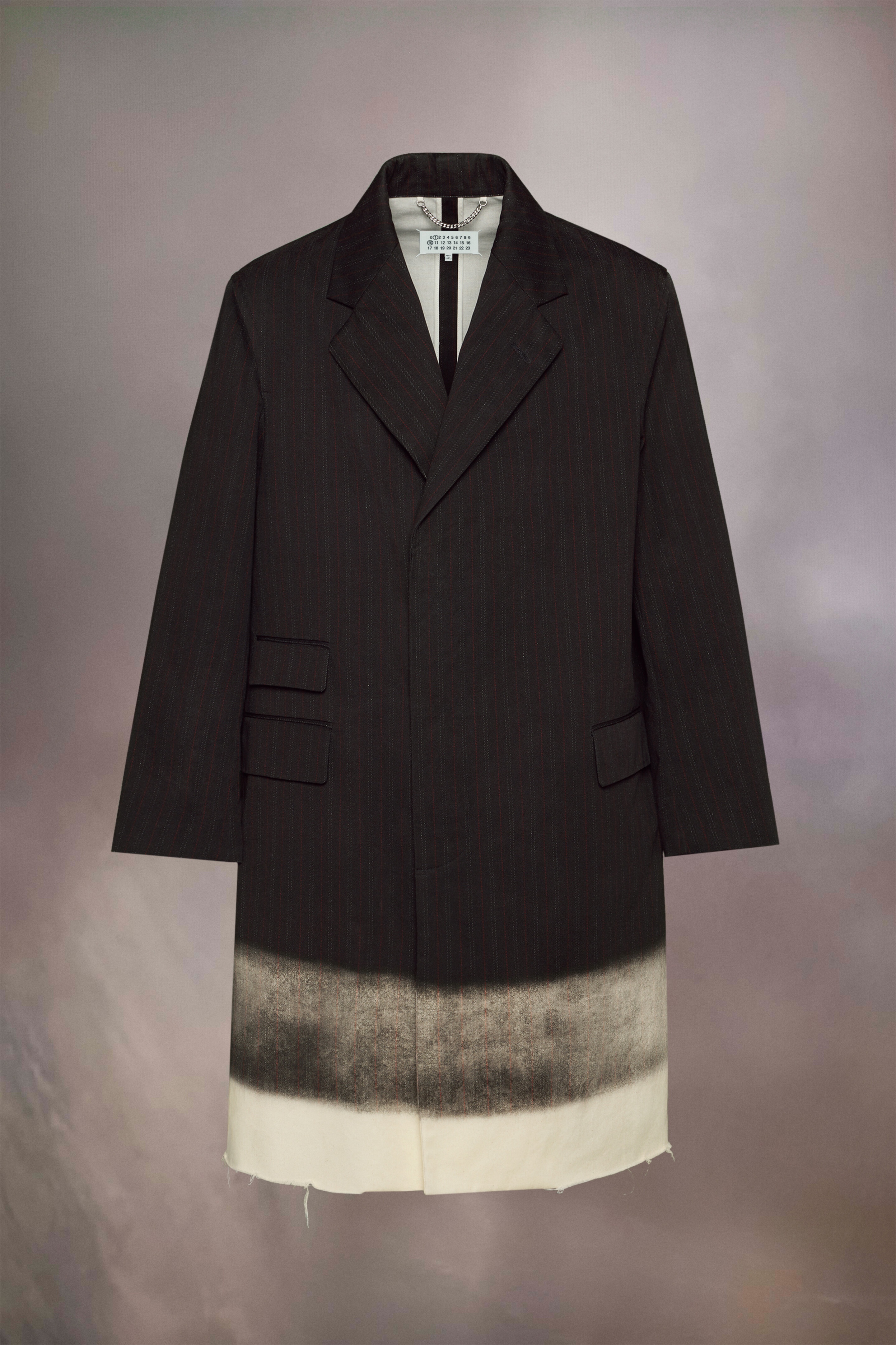Trompe l'oeil pinstripe coat - 2