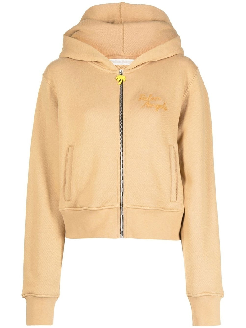 embroidered-logo zip-up 후드 1