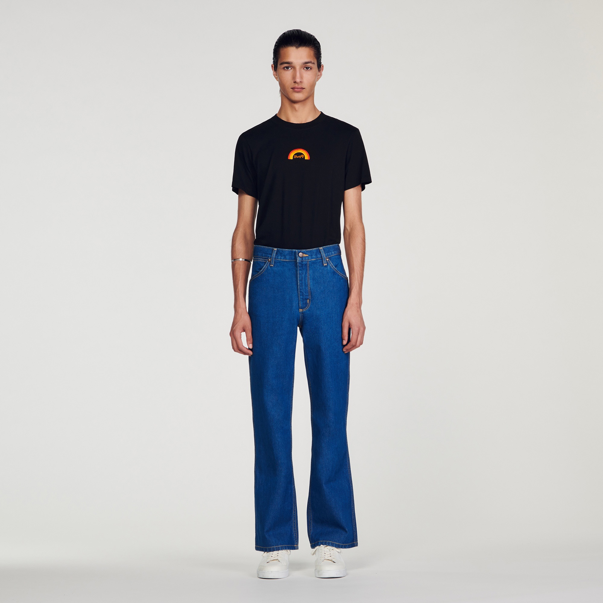 SANDROxWRANGLER faded jeans - 3