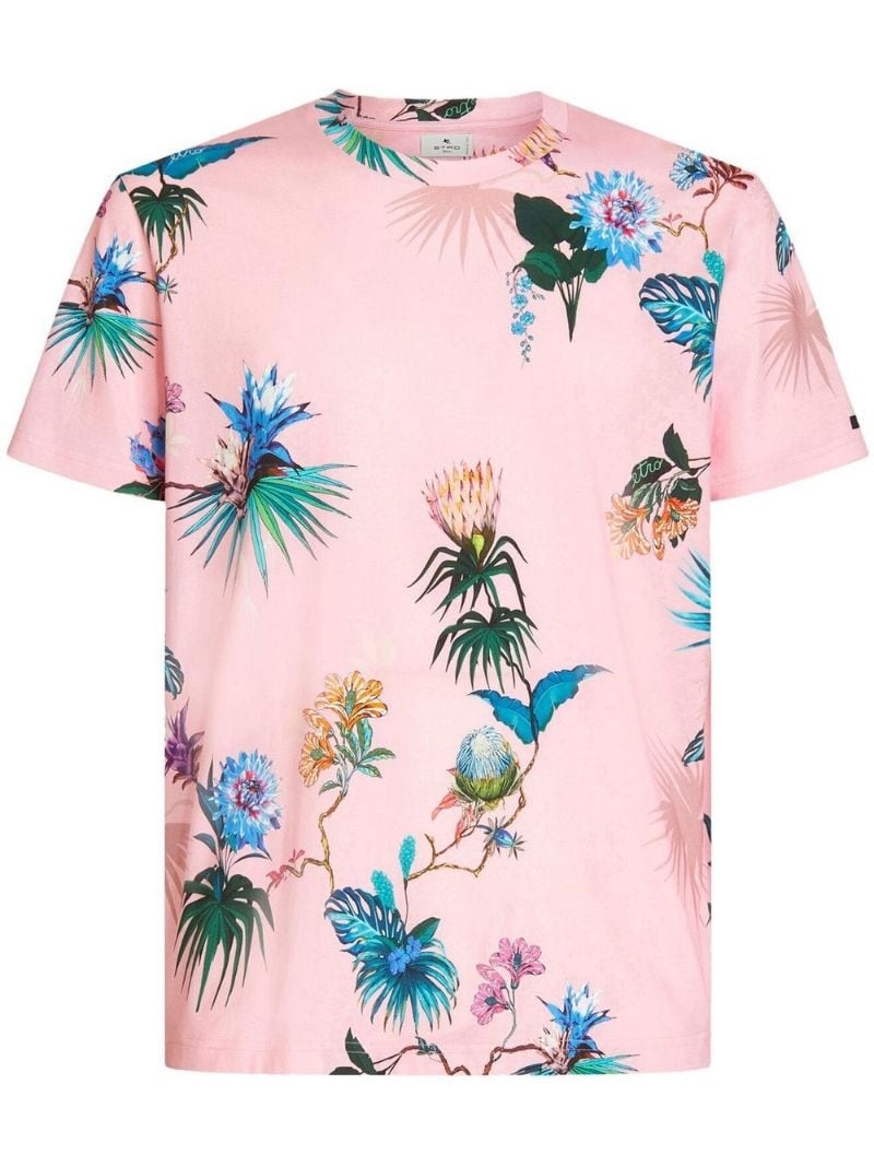 all-over floral-print T-shirt - 1