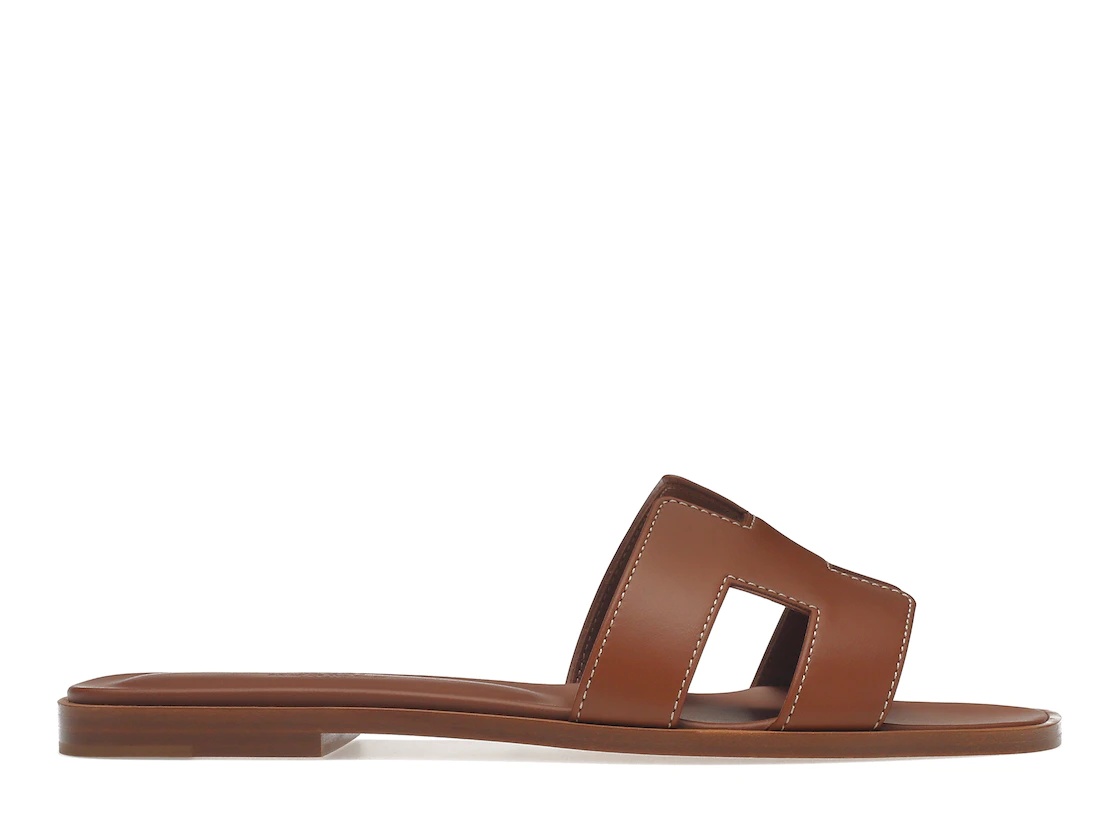 Hermes Oran Sandal Gold Box Calfskin Leather - 1