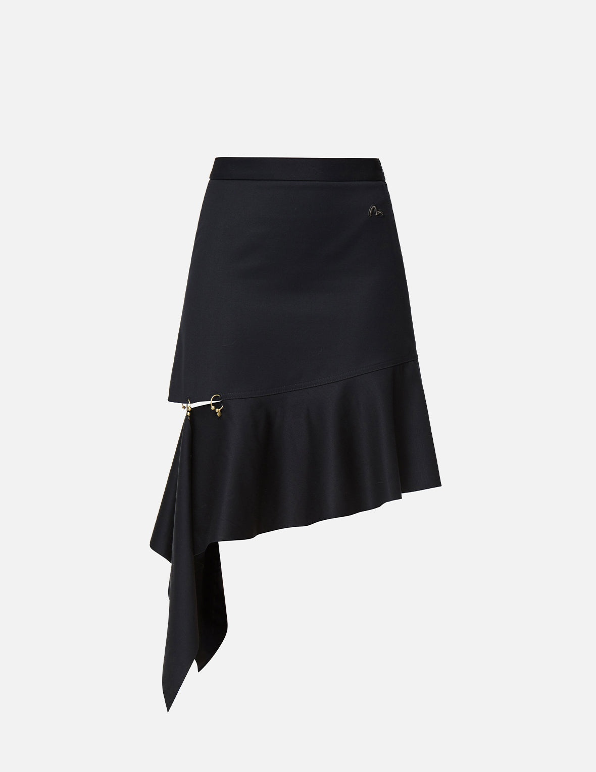 Asymmetric Drape Skirt - 16